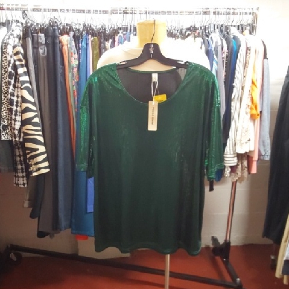 Green Shimmer Women's Top